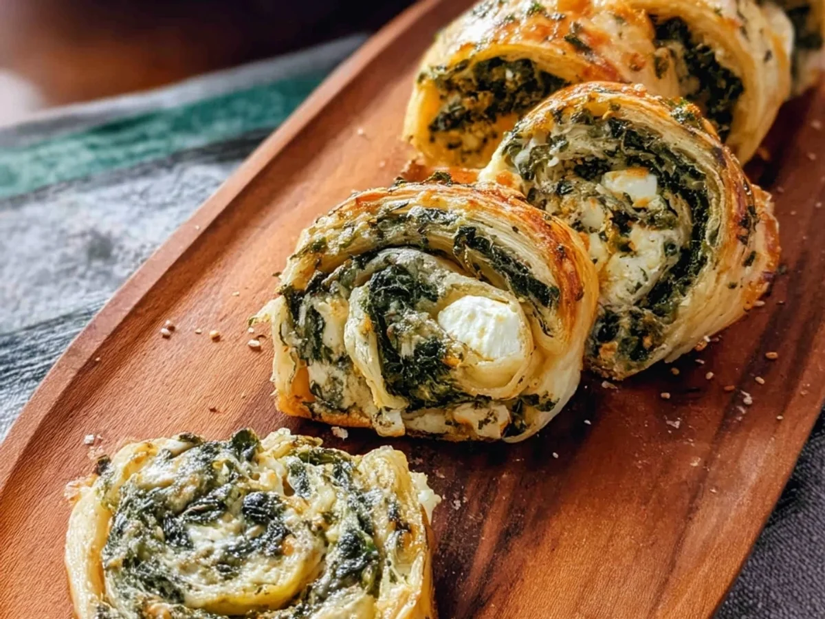 Blätterteigschnecken mit Spinat & Feta: Herzhaft & Schnell - Bild 1