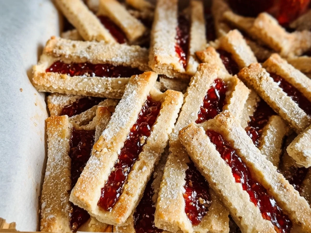 Einfache Linzer Streifen für Weihnachten backen - Bild 2