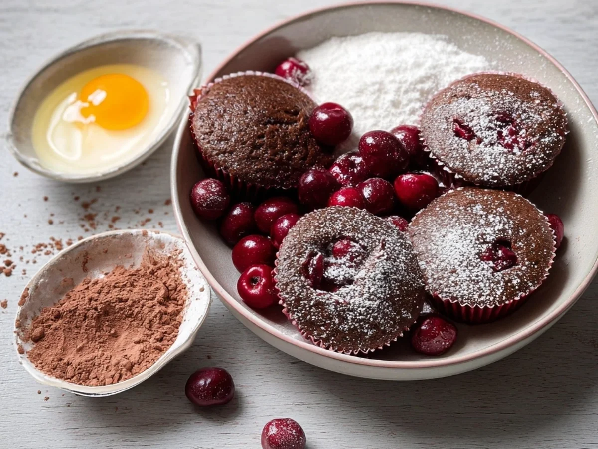 Einfache Schoko-Kirsch-Muffins: Schnell gebacken - Bild 1