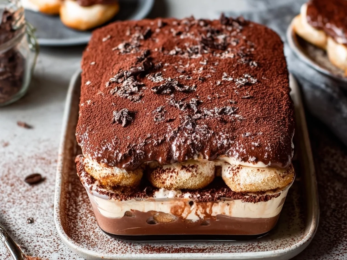 Einfaches Schoko-Tiramisu: Doppelte Schokolade genießen - Bild 1
