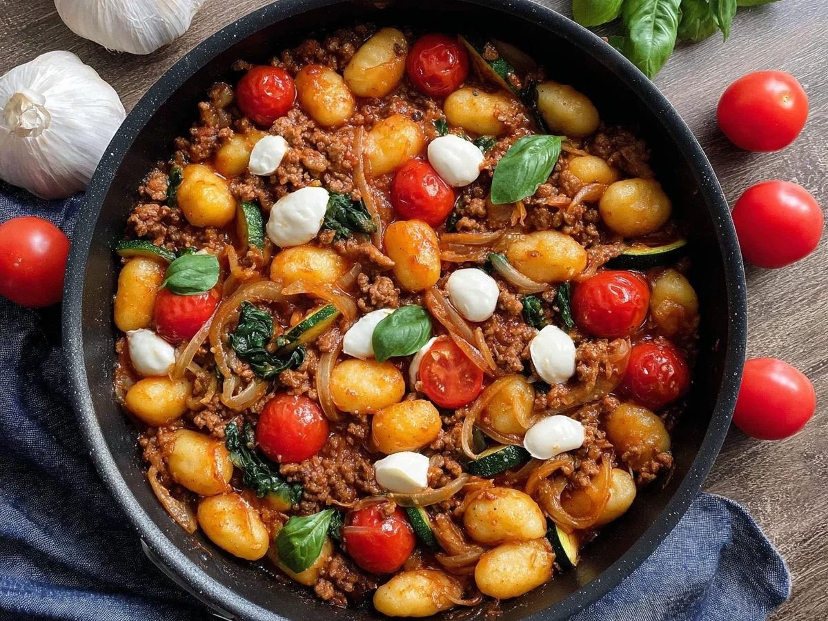 Gnocchi Hackfleisch Pfanne: Gesund, einfach & lecker - Bild 1