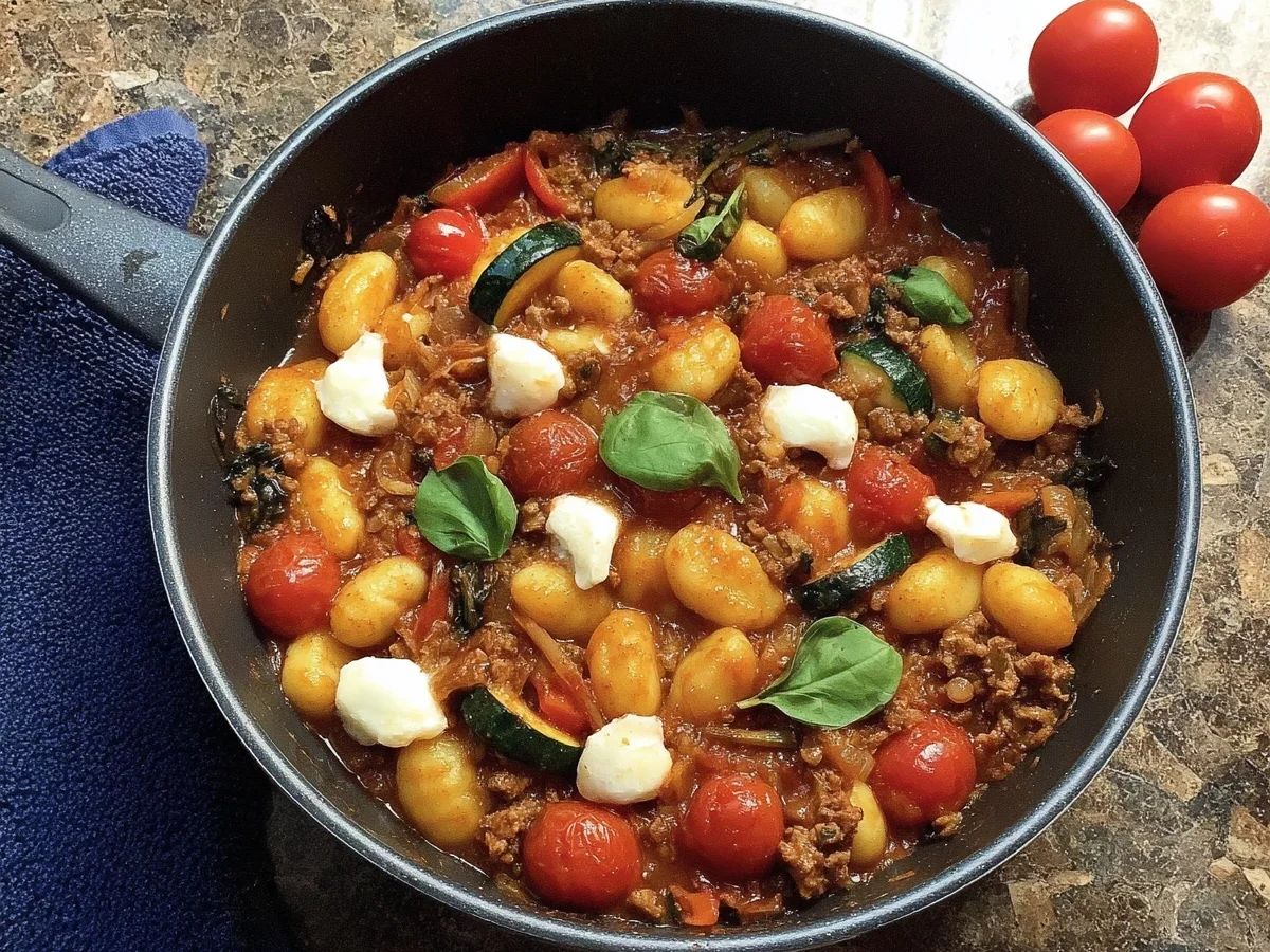Gnocchi Hackfleisch Pfanne: Gesund, einfach & lecker - Bild 2