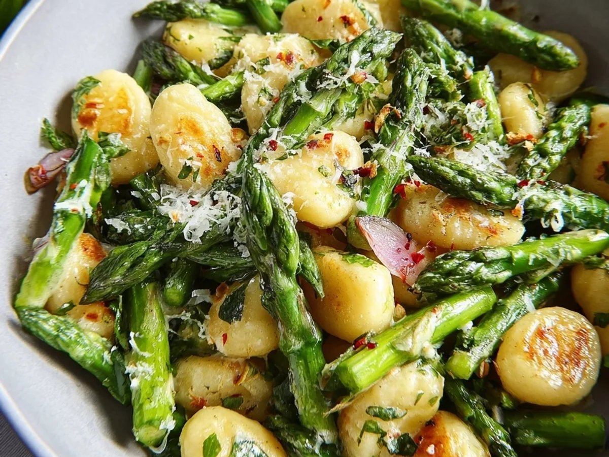 Gnocchi mit grünem Spargel: Gesund & schnell - Bild 1