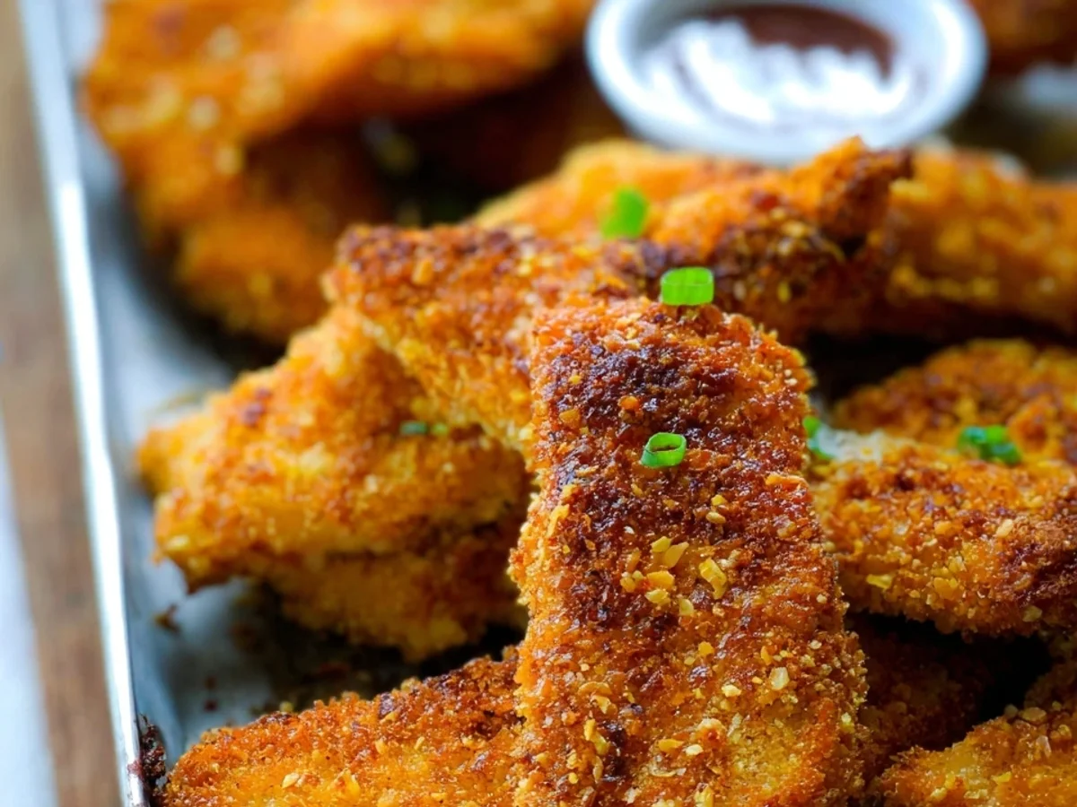 Knusprige Hähnchenstreifen aus dem Ofen: Einfach & Lecker - Bild 1