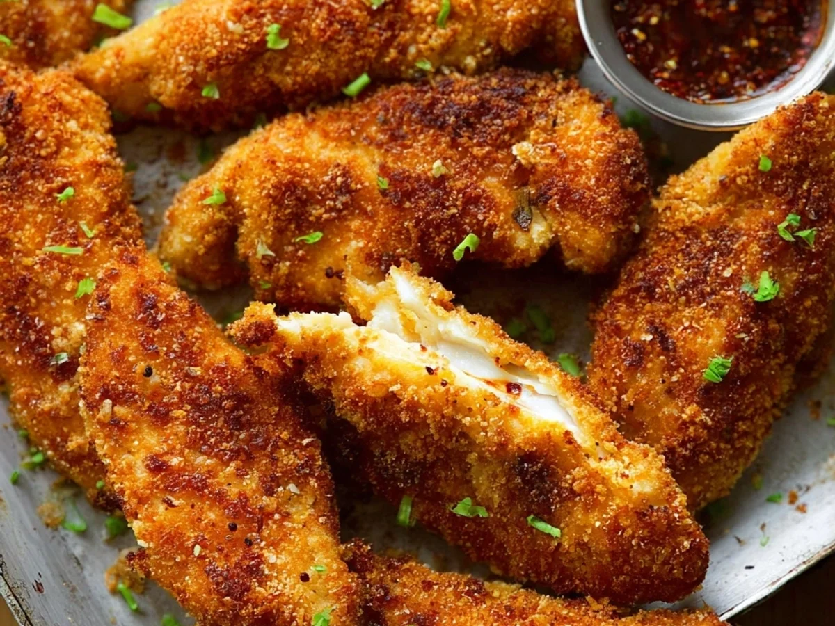 Knusprige Hähnchenstreifen aus dem Ofen: Einfach & Lecker - Bild 2