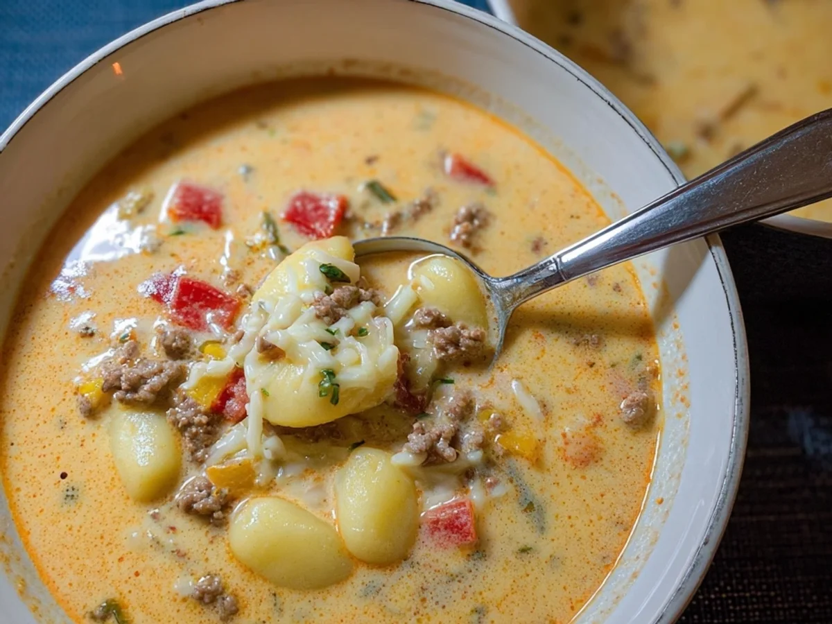 Käse-Hack-Gnocchi-Suppe: Herzhaftes Familienrezept - Bild 2