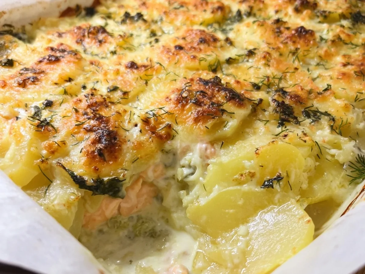 Low Carb Kohlrabi-Lachs-Gratin: Leicht & Lecker - Bild 1