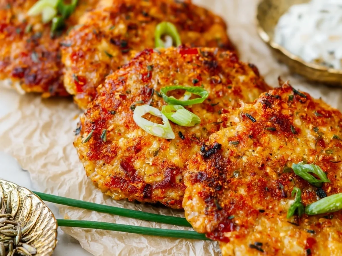 Proteinreiche Hüttenkäsetaler mit Haferflocken Low-Carb - Bild 1