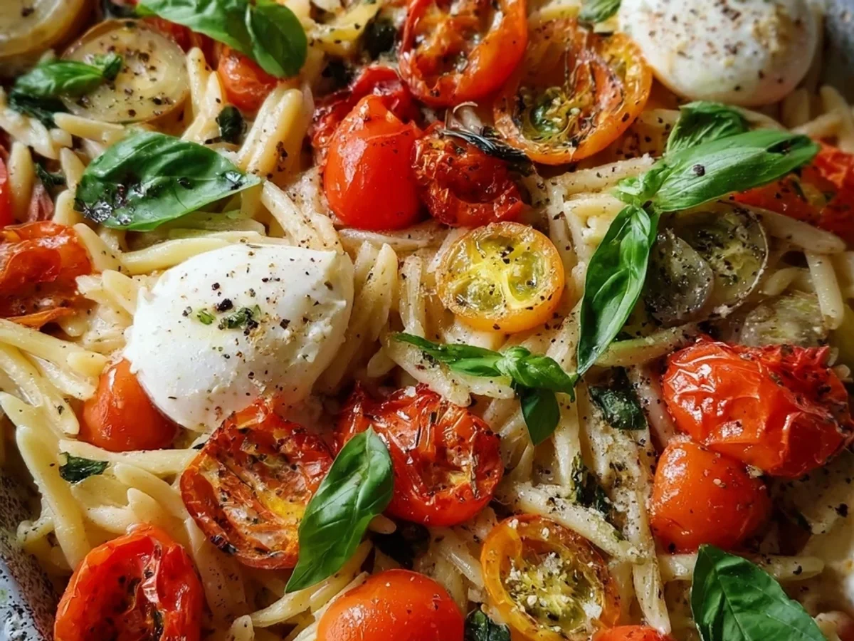 Schnelle Burrata Pasta aus dem Ofen mit Tomaten - Bild 1