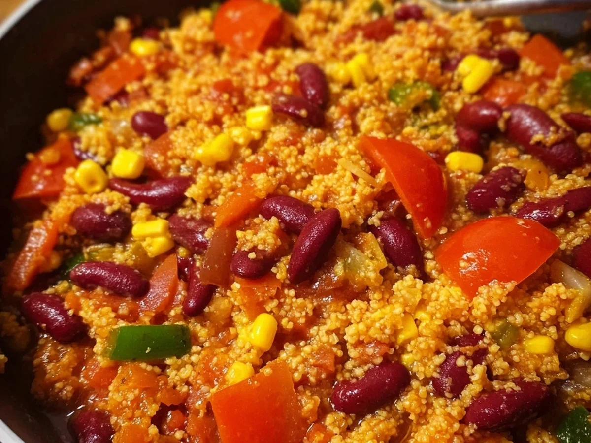 Schnelle Couscous-Pfanne mit Tomaten & Kidneybohnen - Bild 2