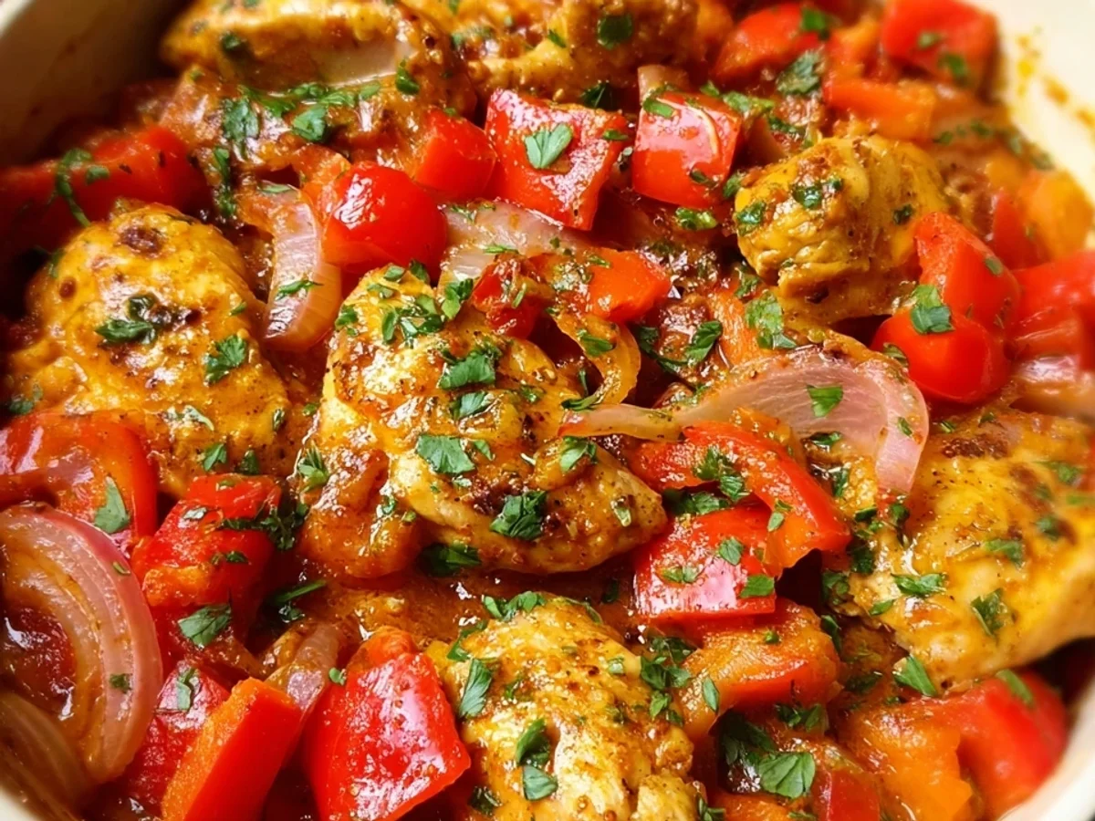 Schnelle Hähnchen-Paprika-Pfanne: Gesund & Lecker - Bild 1