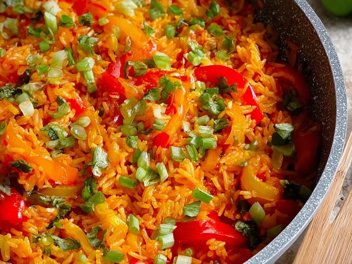 Schnelle Reispfanne mit Paprika: Einfaches Hauptgericht - Bild 1
