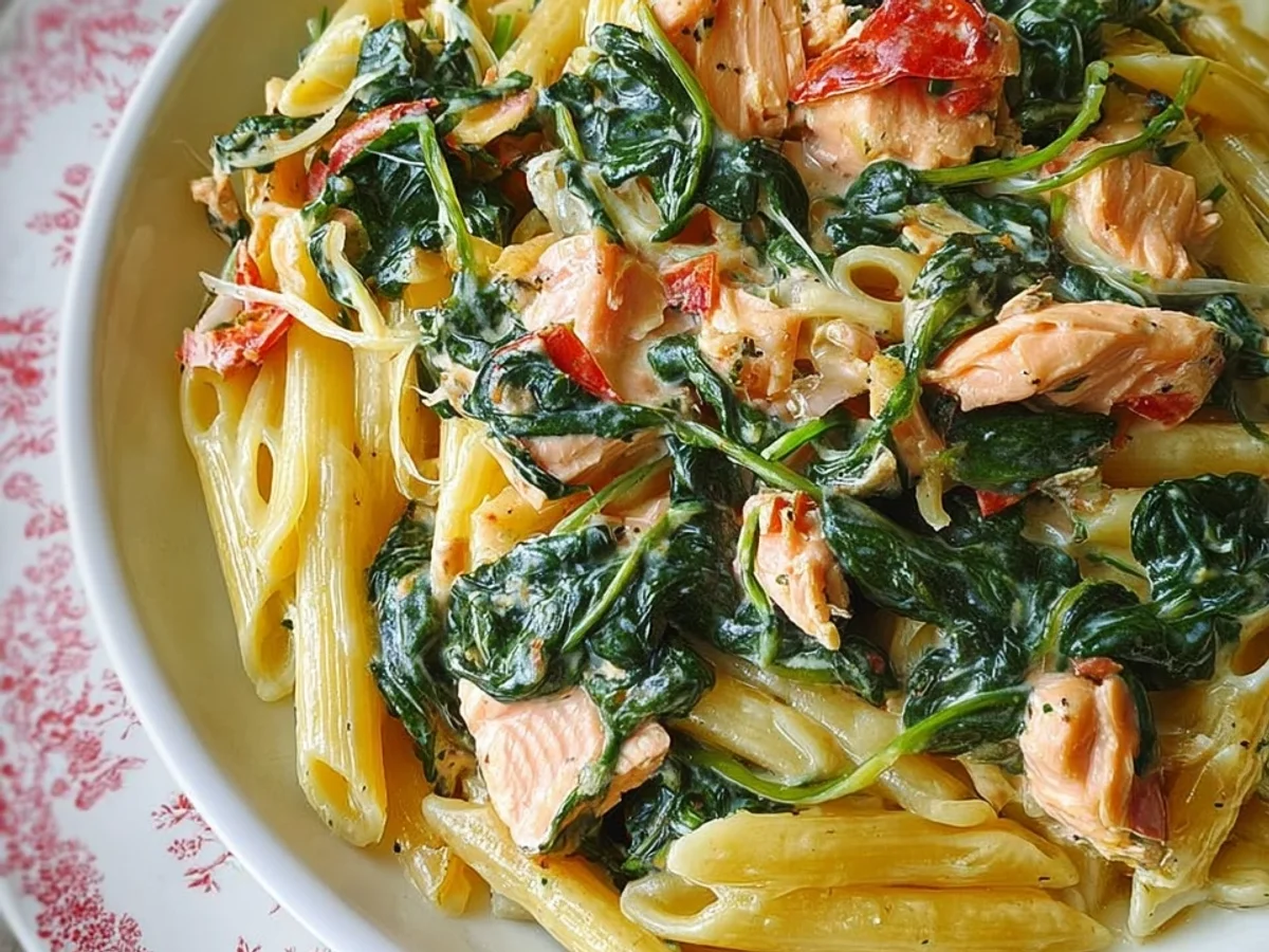 Schnelle Spinat-Lachs-Pasta in 15 Minuten - Bild 2