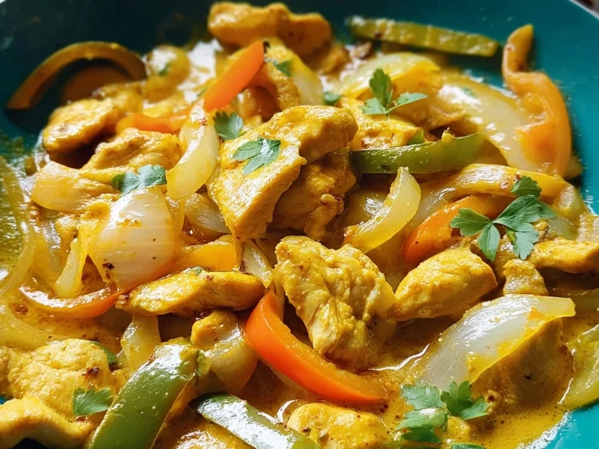 Schnelles Hähnchen Curry Geschnetzeltes in 30 Min. - Bild 1