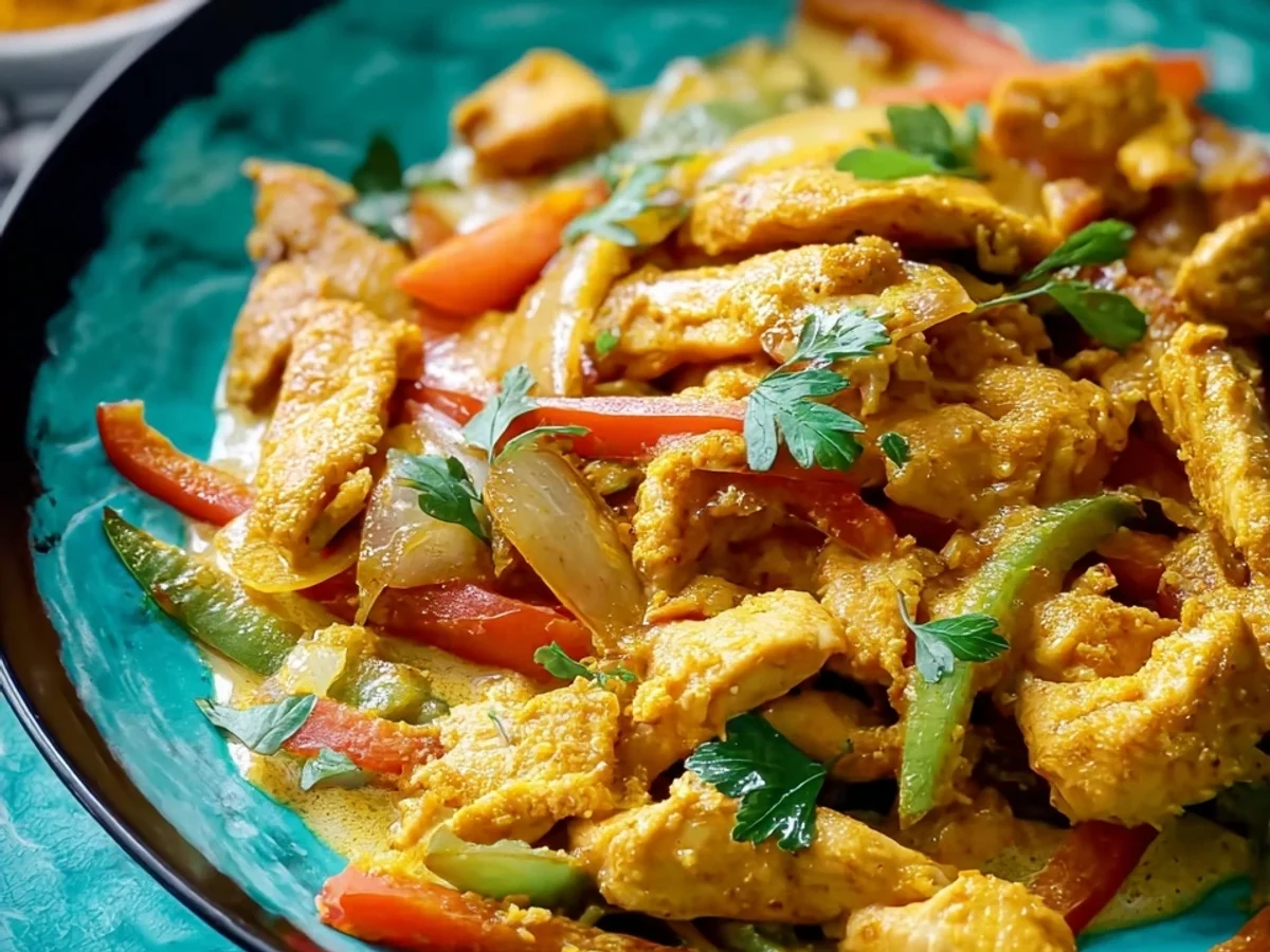 Schnelles Hähnchen Curry Geschnetzeltes in 30 Min. - Bild 2