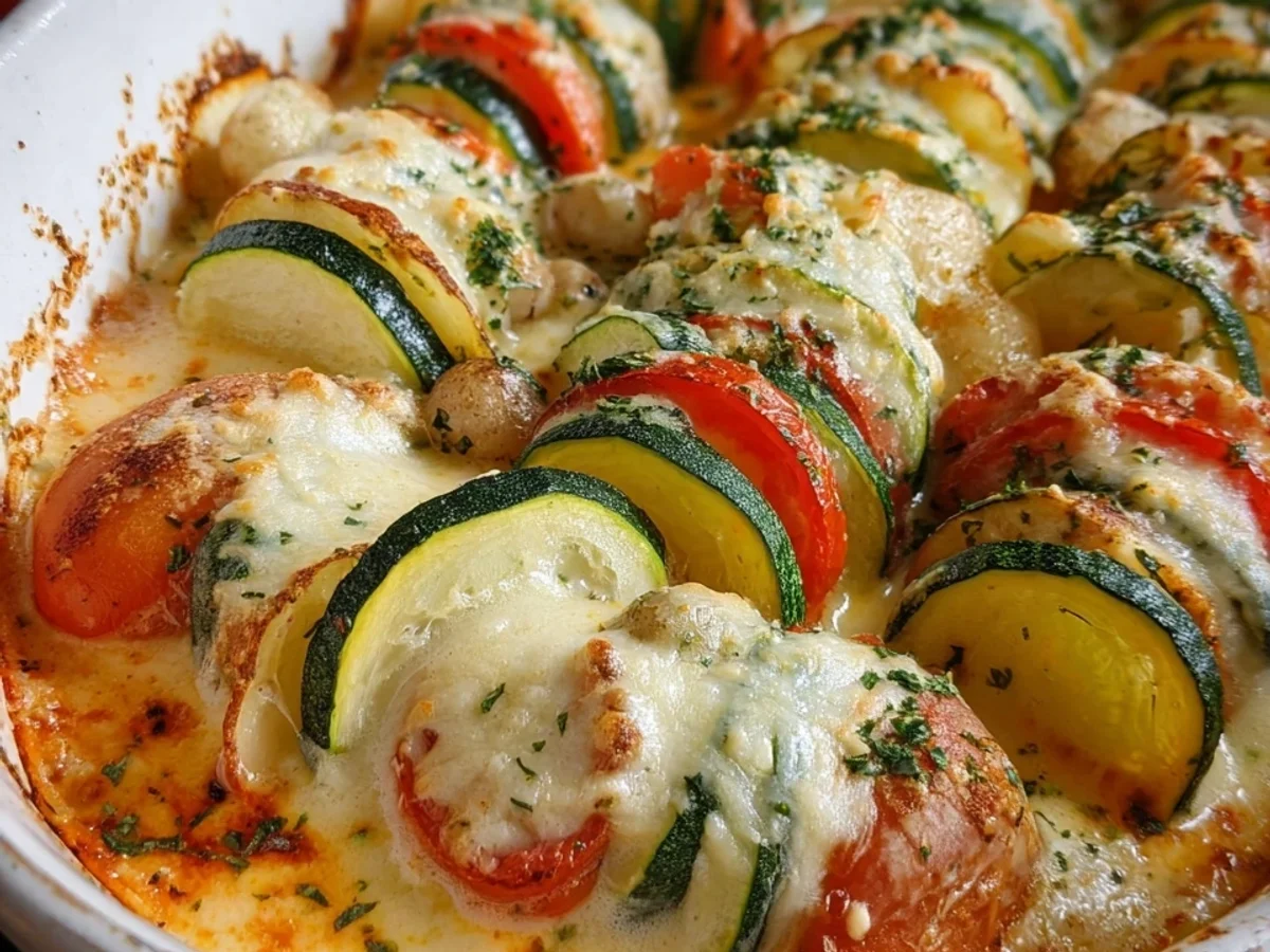 Vegetarisches Tomaten-Zucchini-Kartoffel-Gratin - Bild 1