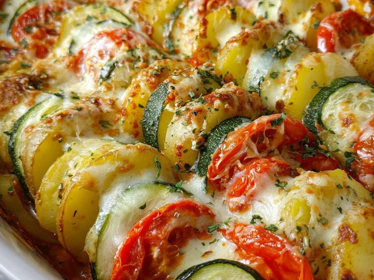 Vegetarisches Tomaten-Zucchini-Kartoffel-Gratin - Bild 2