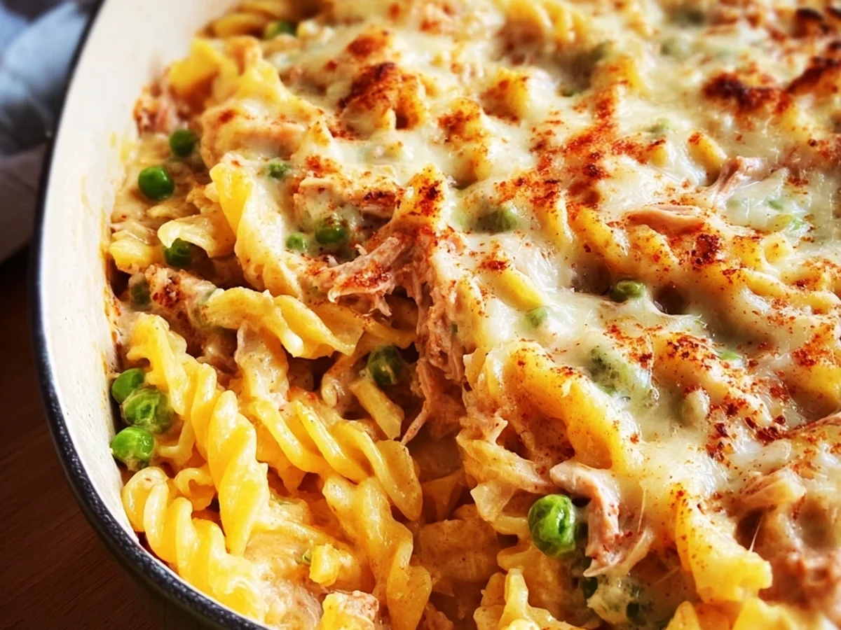 Cremiger Thunfisch Nudelauflauf: Einfach & Würzig - Beitragsbild