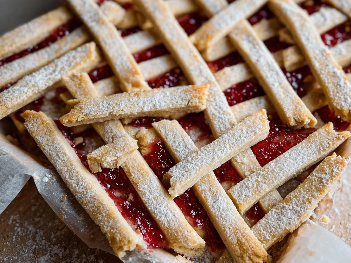 Einfache Linzer Streifen für Weihnachten backen - Beitragsbild