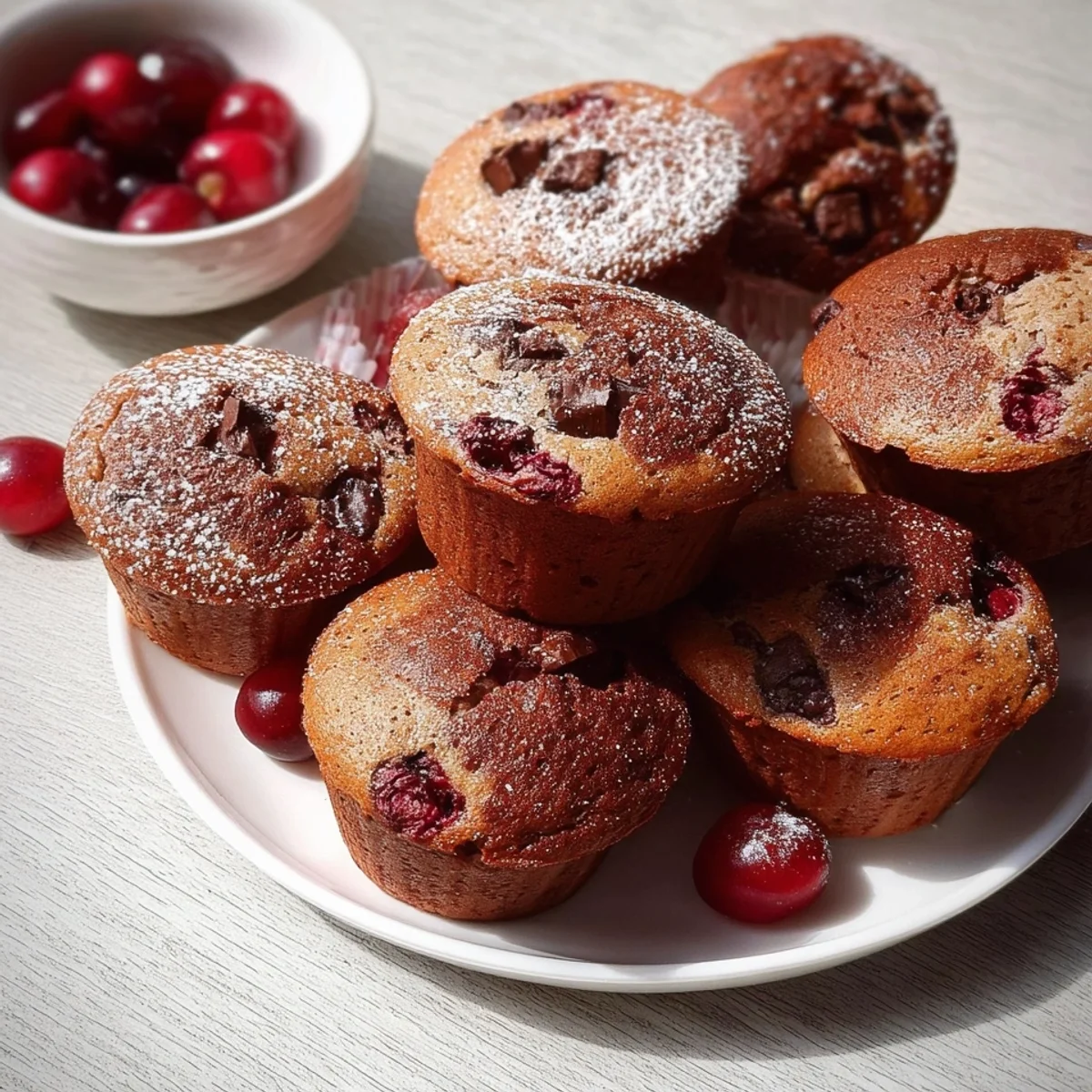 Einfache Schoko-Kirsch-Muffins: Schnell gebacken
