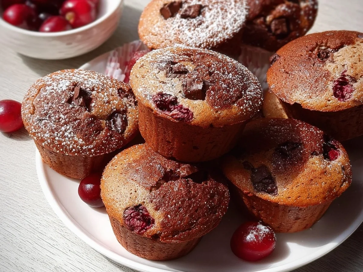 Einfache Schoko-Kirsch-Muffins: Schnell gebacken - Beitragsbild