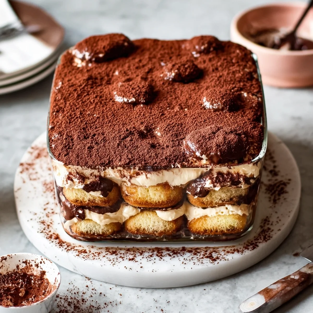 Einfaches Schoko-Tiramisu: Doppelte Schokolade genießen