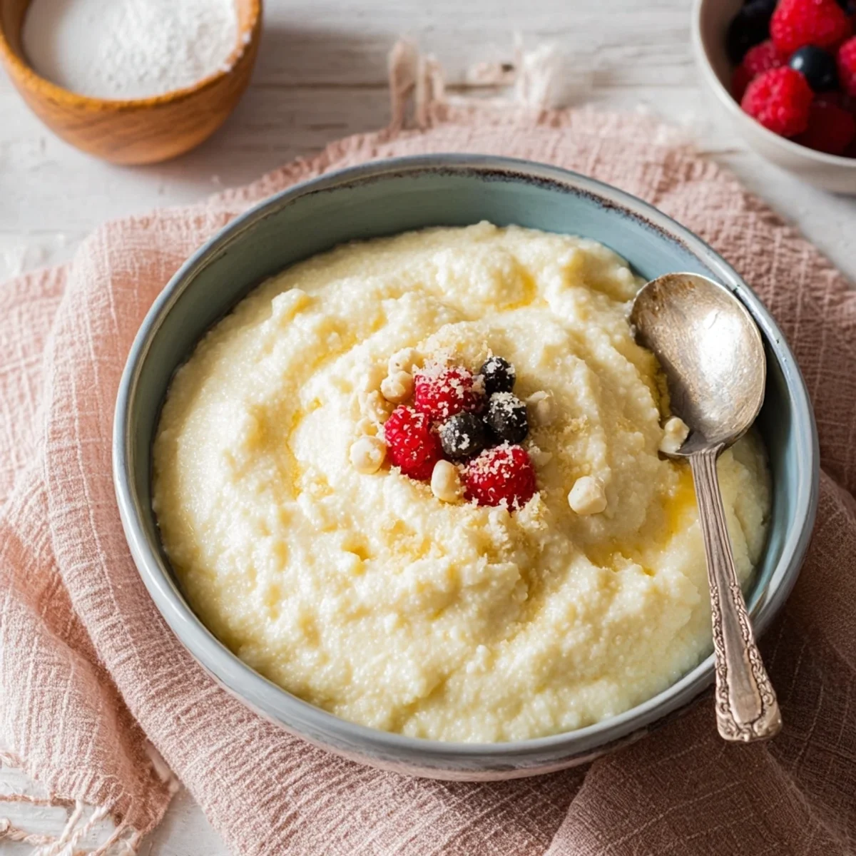 Gesunder Protein Grießpudding: Zuckerfrei & Eiweißreich
