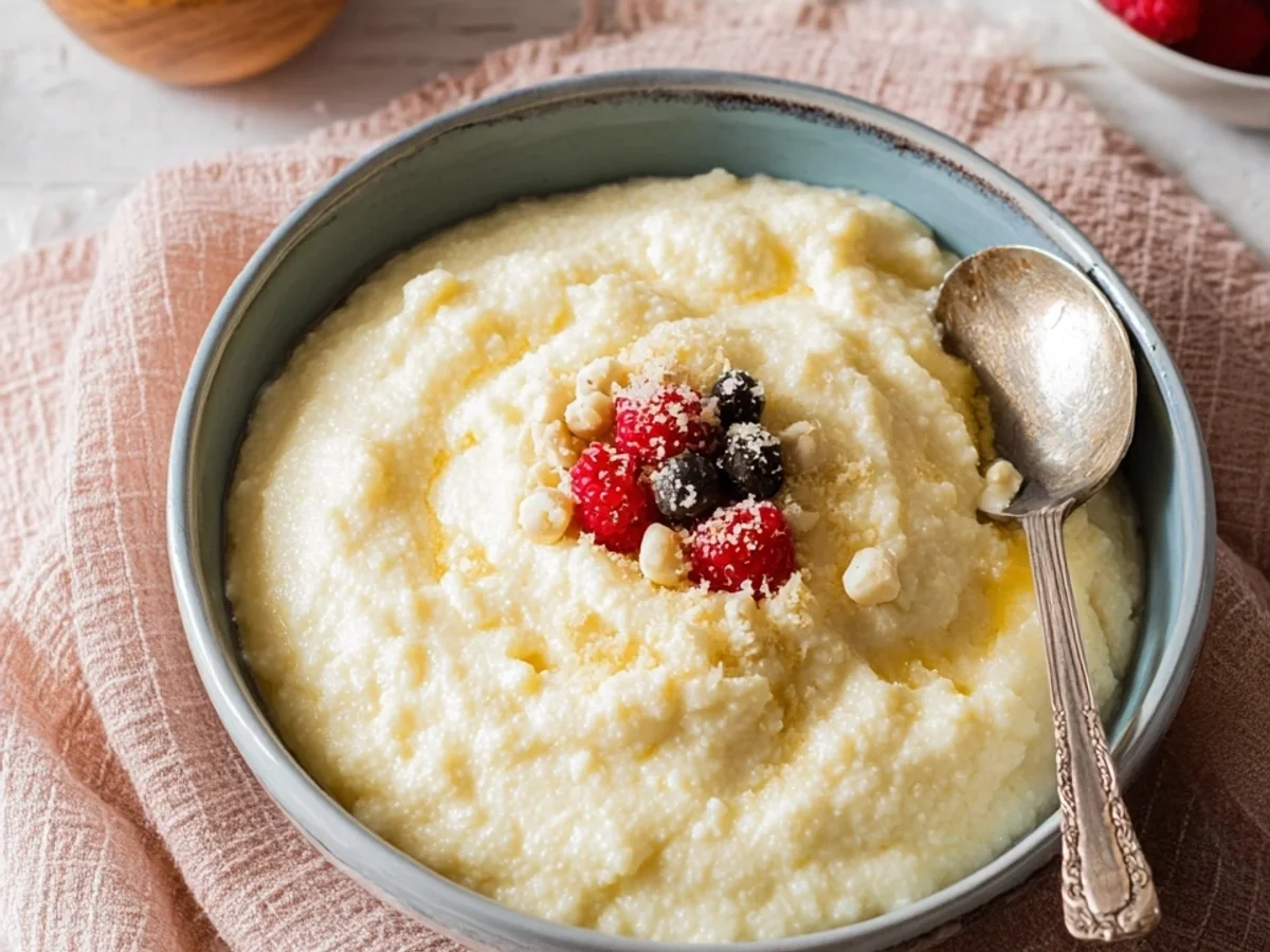 Gesunder Protein Grießpudding: Zuckerfrei & Eiweißreich - Beitragsbild
