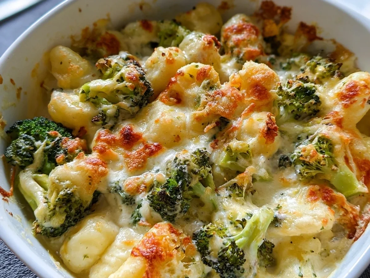 Gnocchi-Brokkoli-Auflauf: Einfaches Familienrezept - Beitragsbild