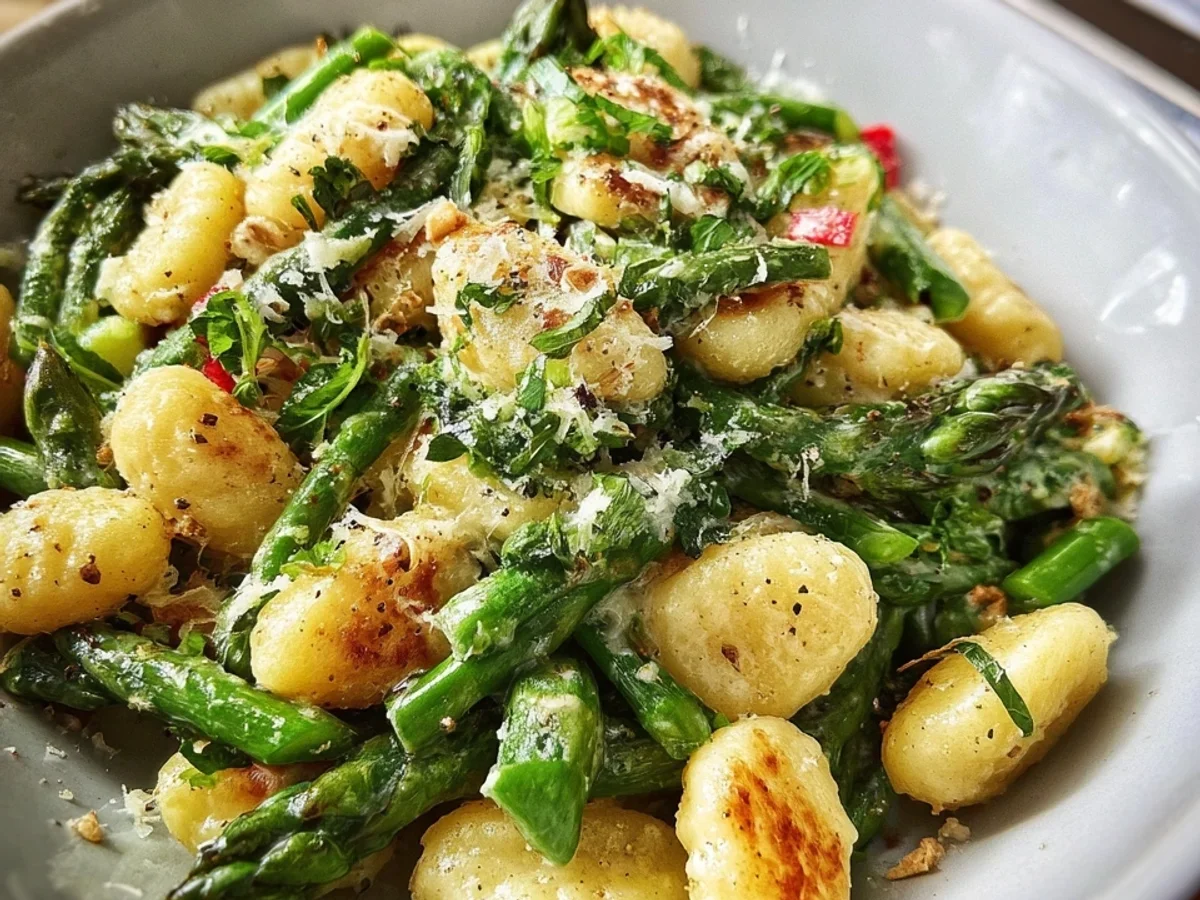 Gnocchi mit grünem Spargel: Gesund & schnell - Beitragsbild