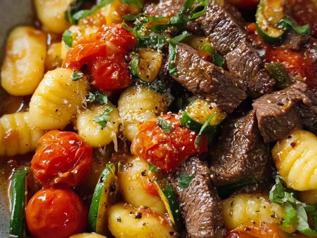 Gnocchi mit Rinderfilet & Kirschtomaten - Beitragsbild