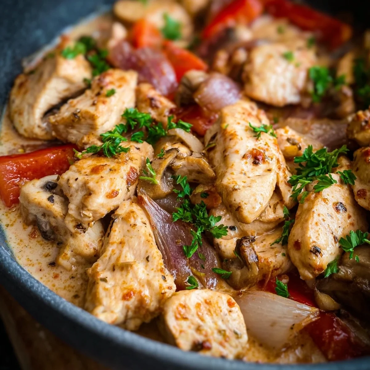 Hähnchengeschnetzeltes Heißluftfritteuse: Saftig & schnell
