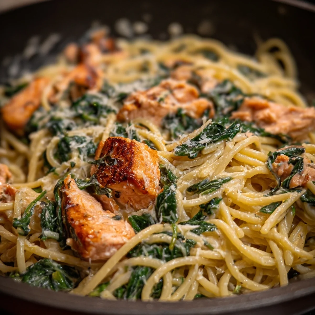 Schnelle Spinat-Lachs-Pasta: Cremiges Rezept in 20 Min.