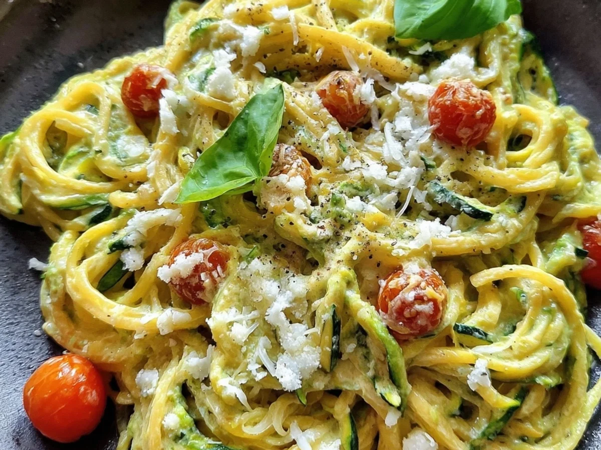 Zucchini Pasta: Cremiges Familienrezept - Beitragsbild