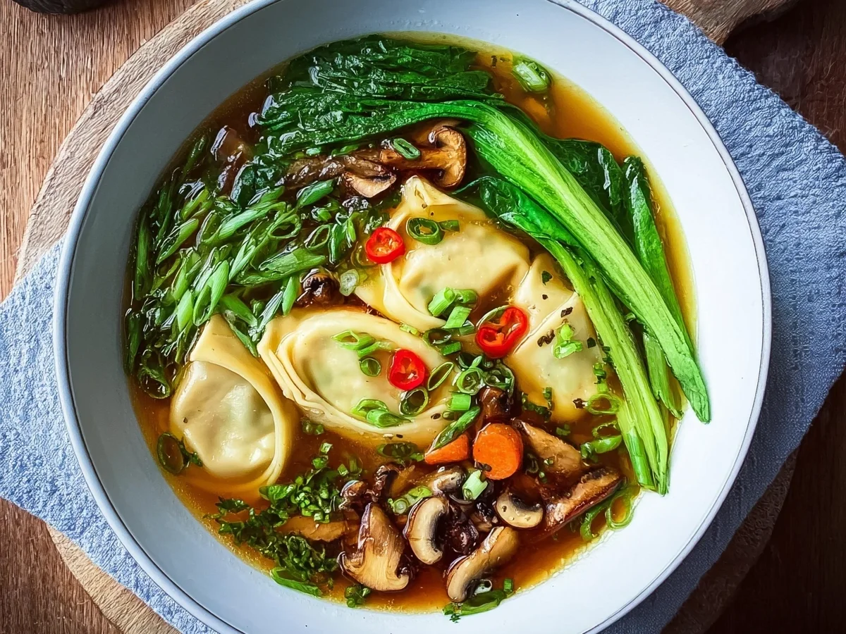 Asiatische Maultaschen-Suppe: Schnelles Hauptgericht - Bild 1