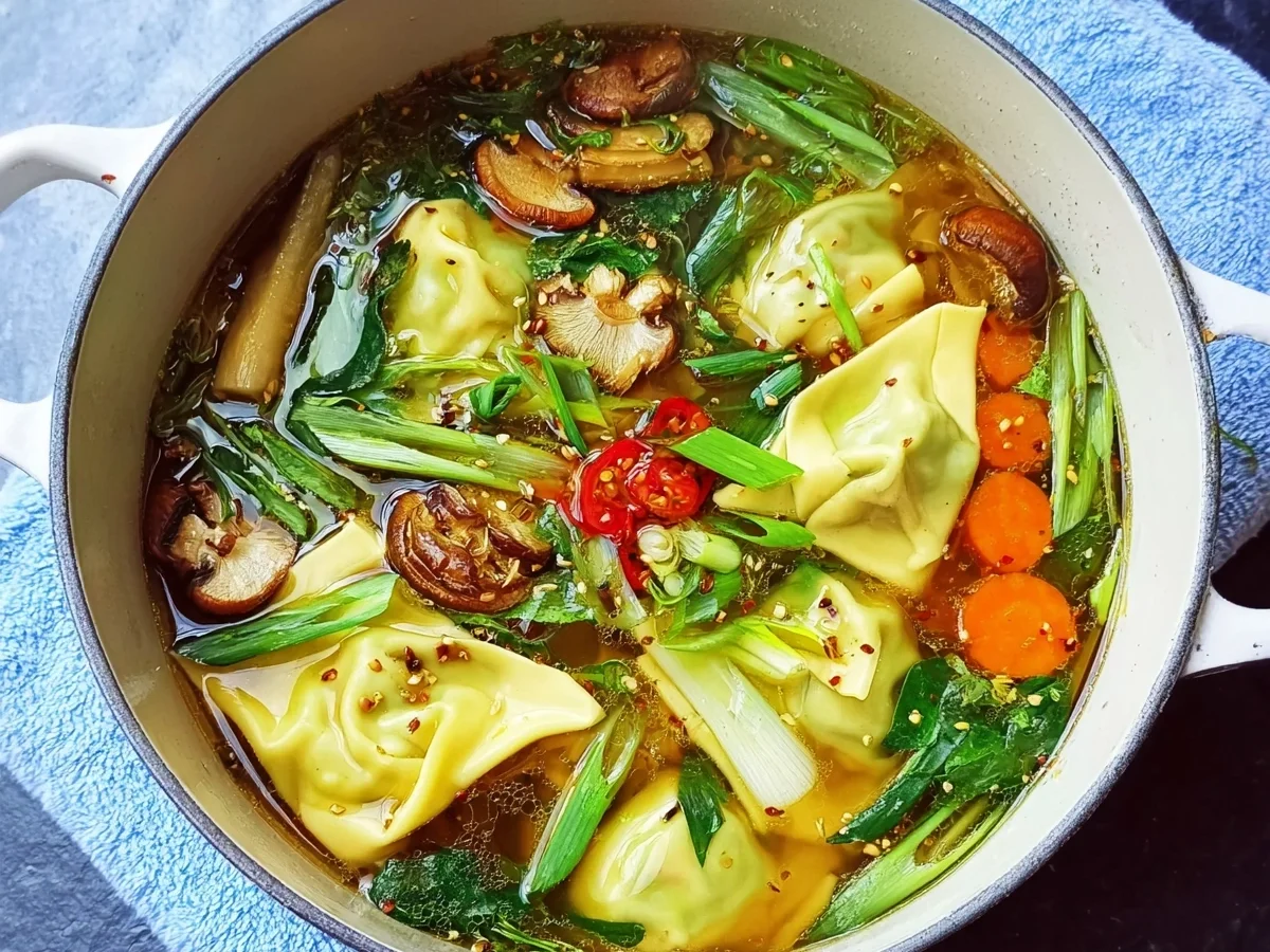 Asiatische Maultaschen-Suppe: Schnelles Hauptgericht - Bild 2