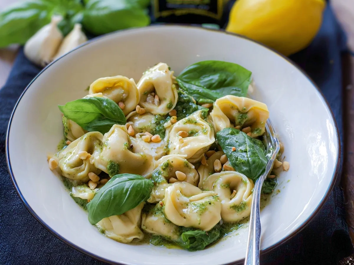 Basilikum Pesto Tortelloni in Zitronensauce - Bild 2
