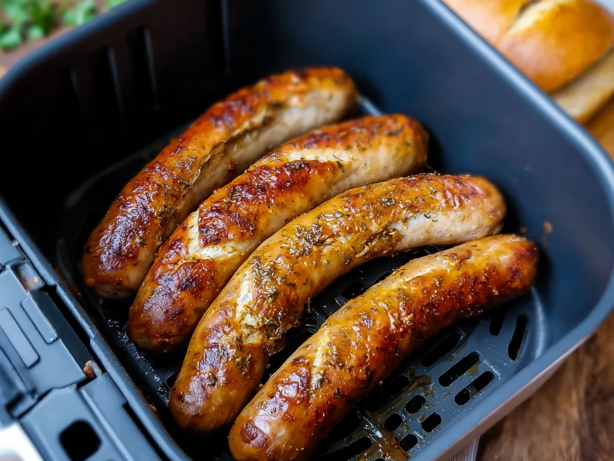Bratwurst Heißluftfritteuse: Knusprig, schnell & fettarm - Bild 1