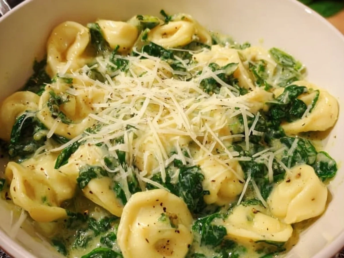 Cremige Tortellini mit Spinat-Sahne-Sauce - Bild 2