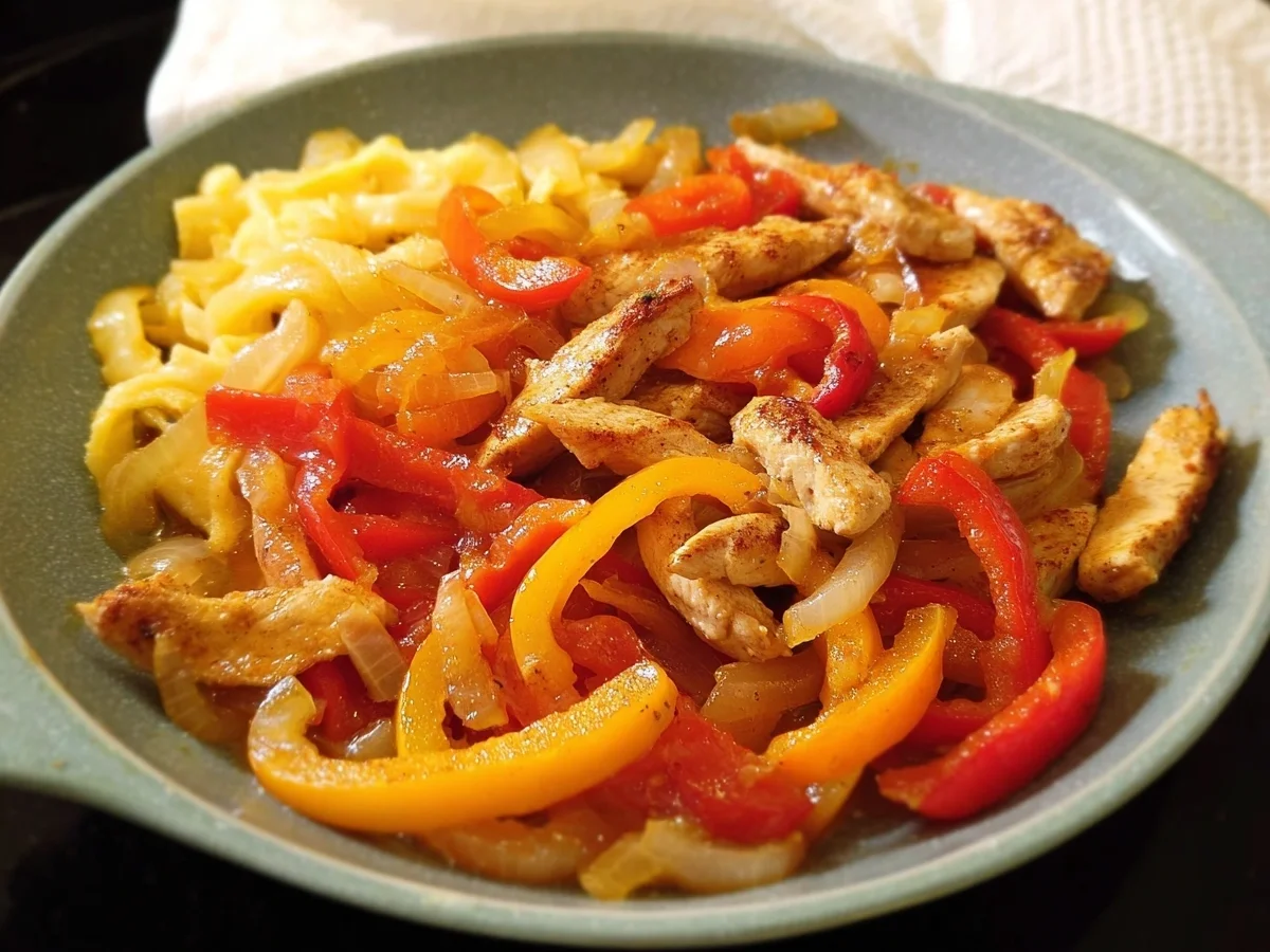 Cremiges Hähnchen-Paprika-Geschnetzeltes - Bild 1