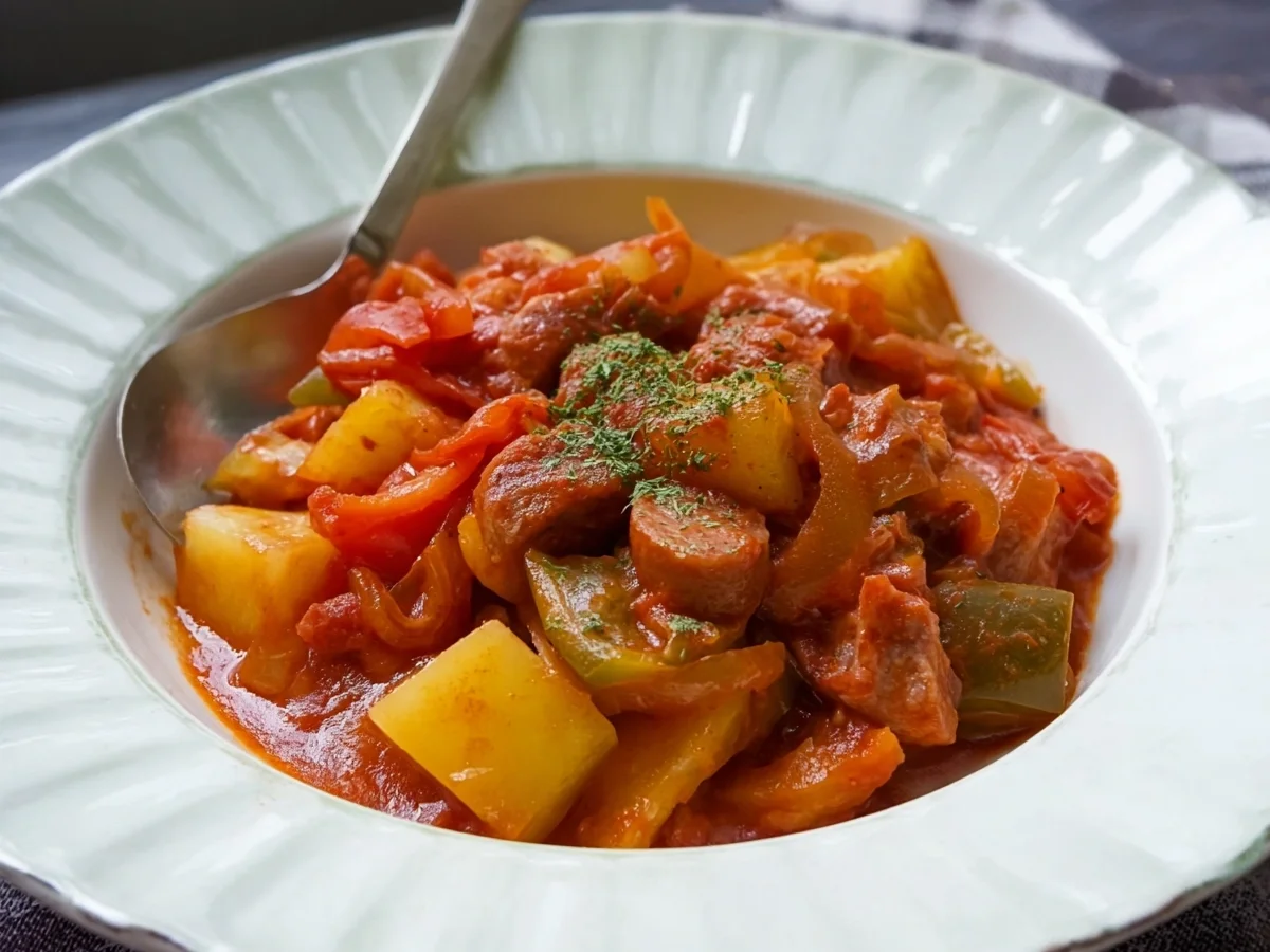 DDR Wurstgulasch Einfaches Rezept für Hausmannskost - Bild 1