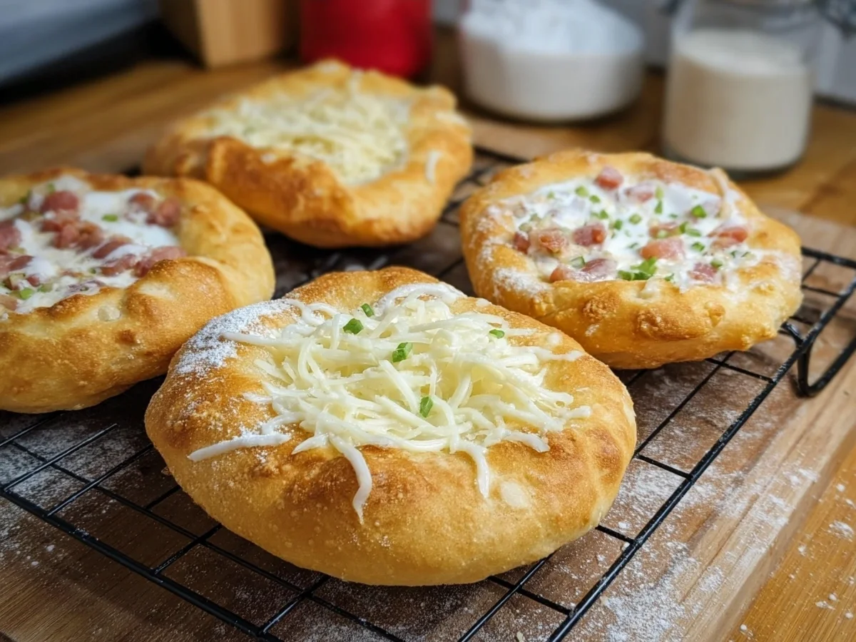 Fettarme Langos aus der Heißluftfritteuse: Einfach - Bild 2