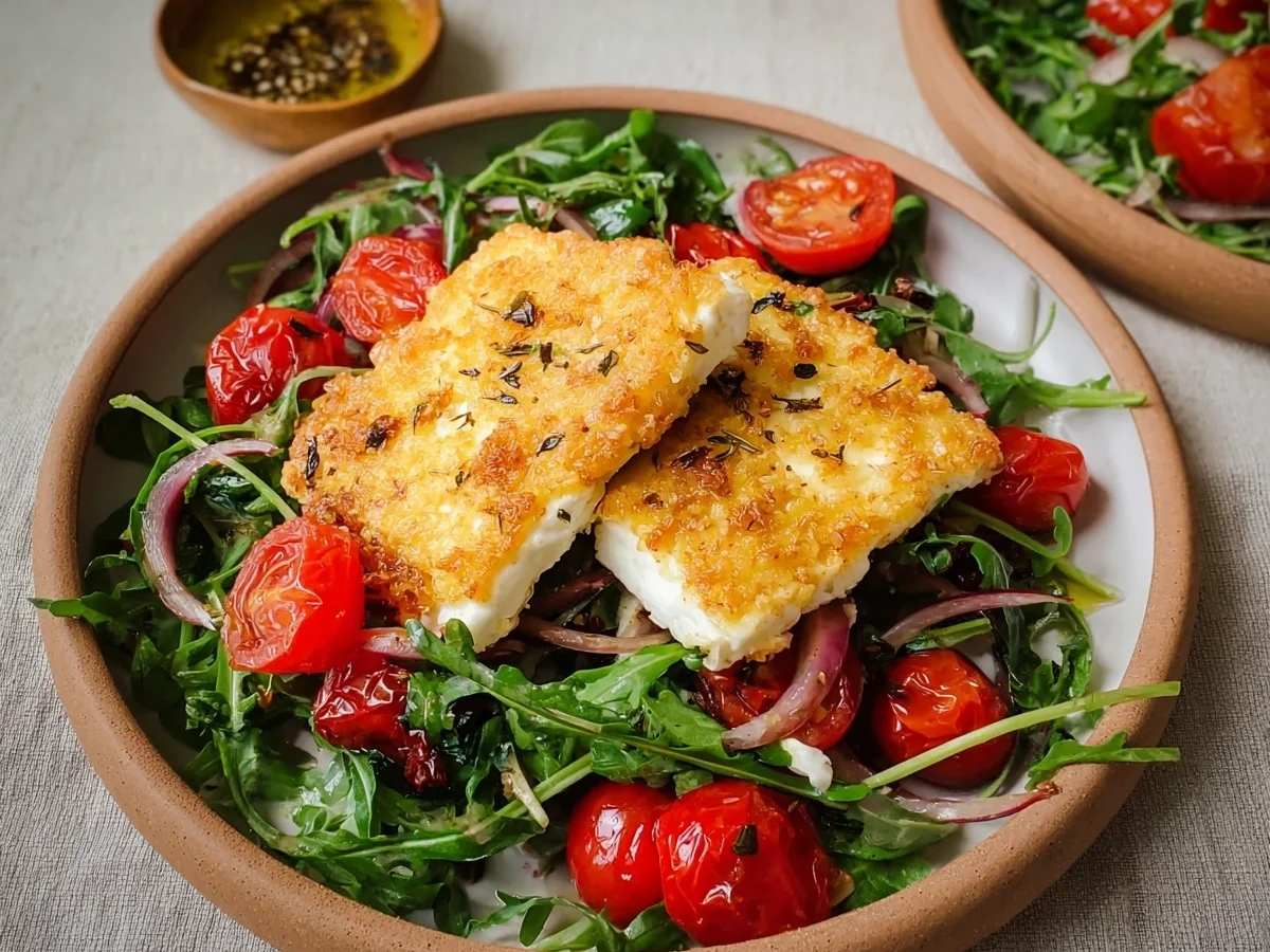 Gebackener Feta auf Rucolasalat: Mediterran & einfach - Bild 1