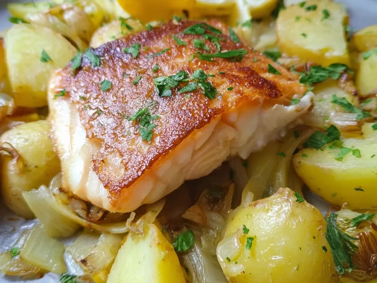 Gebratenes Seelachsfilet mit Kartoffeln: Gesund & Lecker - Bild 1