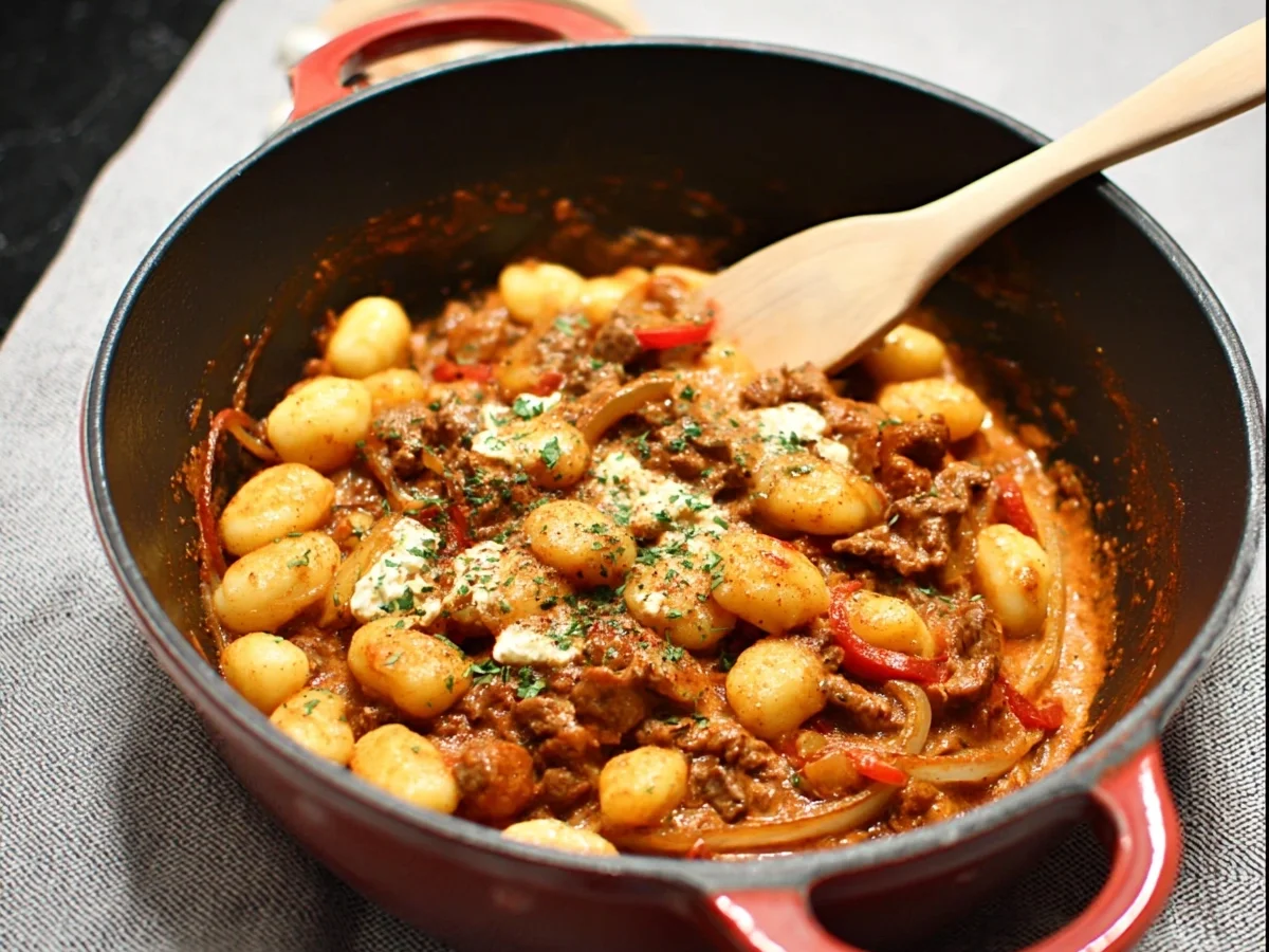 Gnocchi Gyros Topf: Familienrezept schnell gemacht - Bild 2