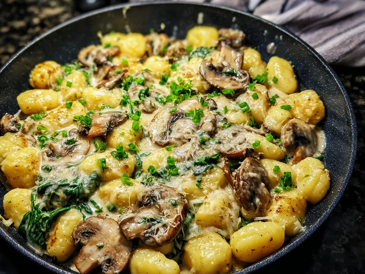 Gnocchi-Pfanne mit Pilzen: Schnell & Vegetarisch genießen - Bild 2