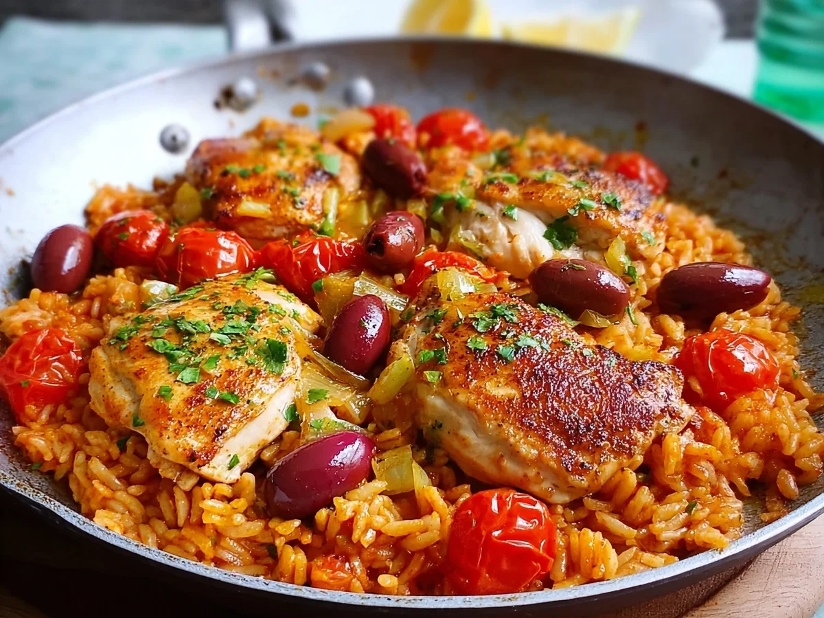 Griechisches Hähnchen mit Tomatenreis: Schnell & lecker - Bild 1