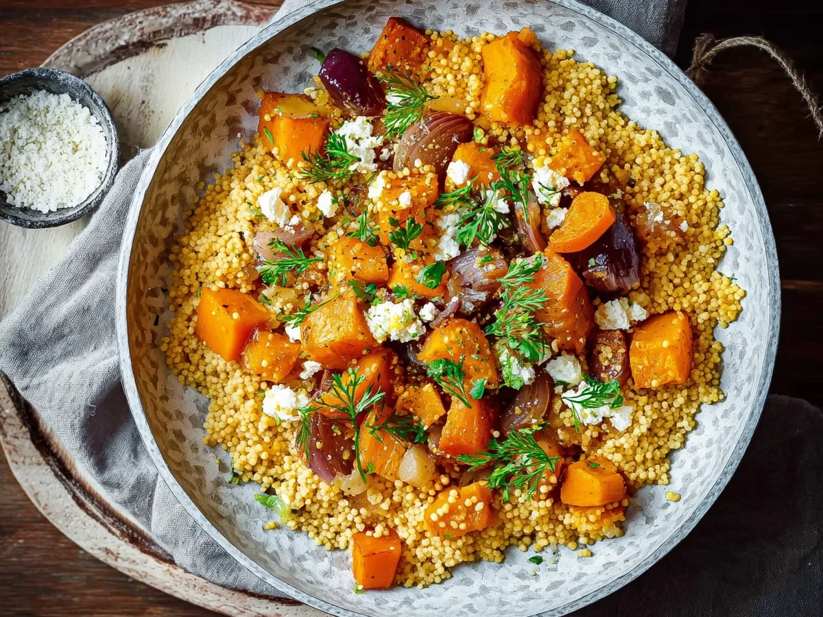 Herbstliche Couscouspfanne mit Kürbis in 25 Minuten - Bild 1