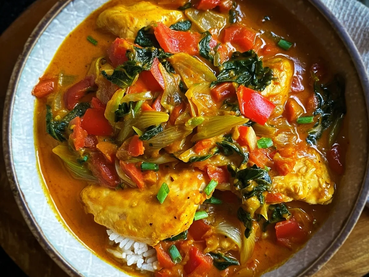 Hähnchen Curry mit Paprika & Pak Choi - Bild 2
