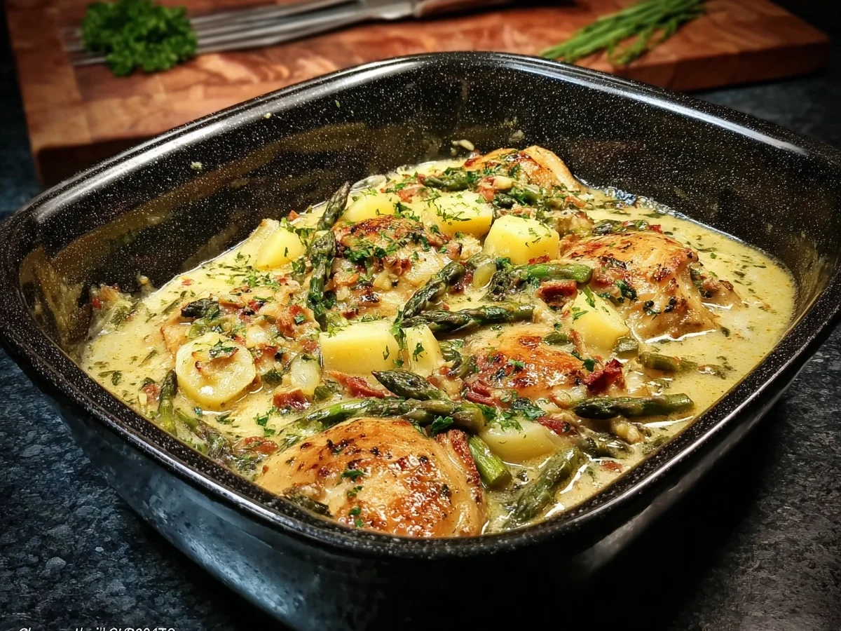 Hähnchen in Spargelsoße: Rustikal & unwiderstehlich - Bild 1